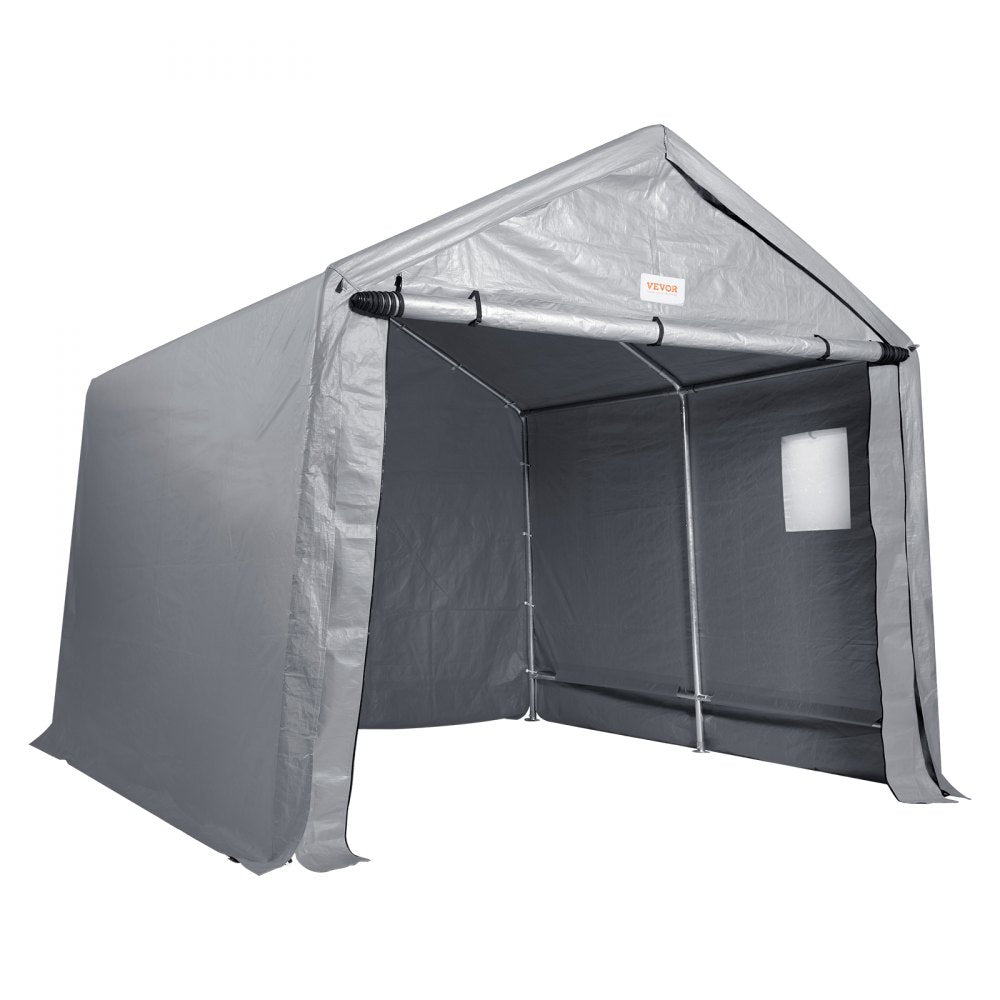 010779786360 - 10x10ft Durable Outdoor Storage Tent with Ventilation