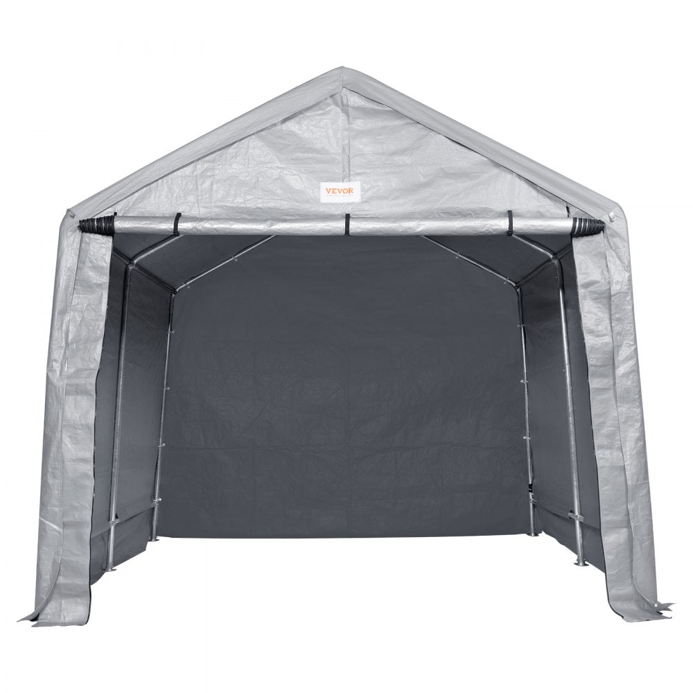 010916804328 - Heavy-Duty 7x12 ft Portable Shed with Galvanized Steel Frame