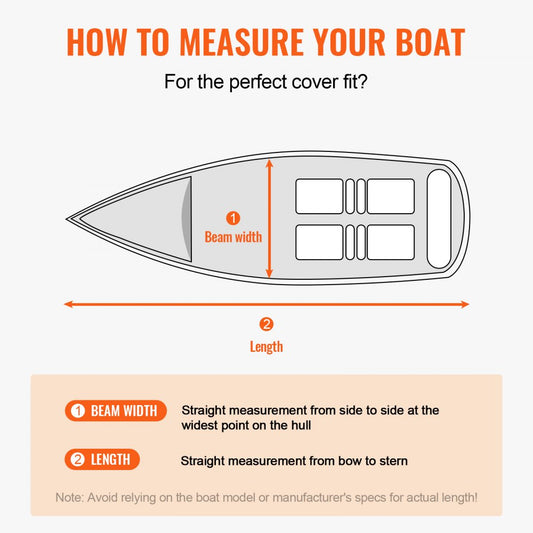 SXYTYCZ23-24 - 23-24' Waterproof Heavy-Duty Boat Cover for Year-Round Protection