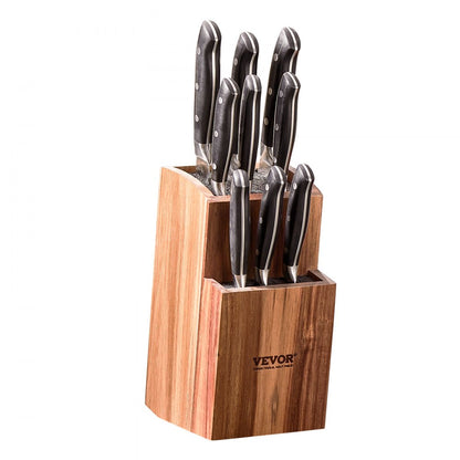 GM23020 - Acacia Wood Universal Knife Holder with Two-Tier Design