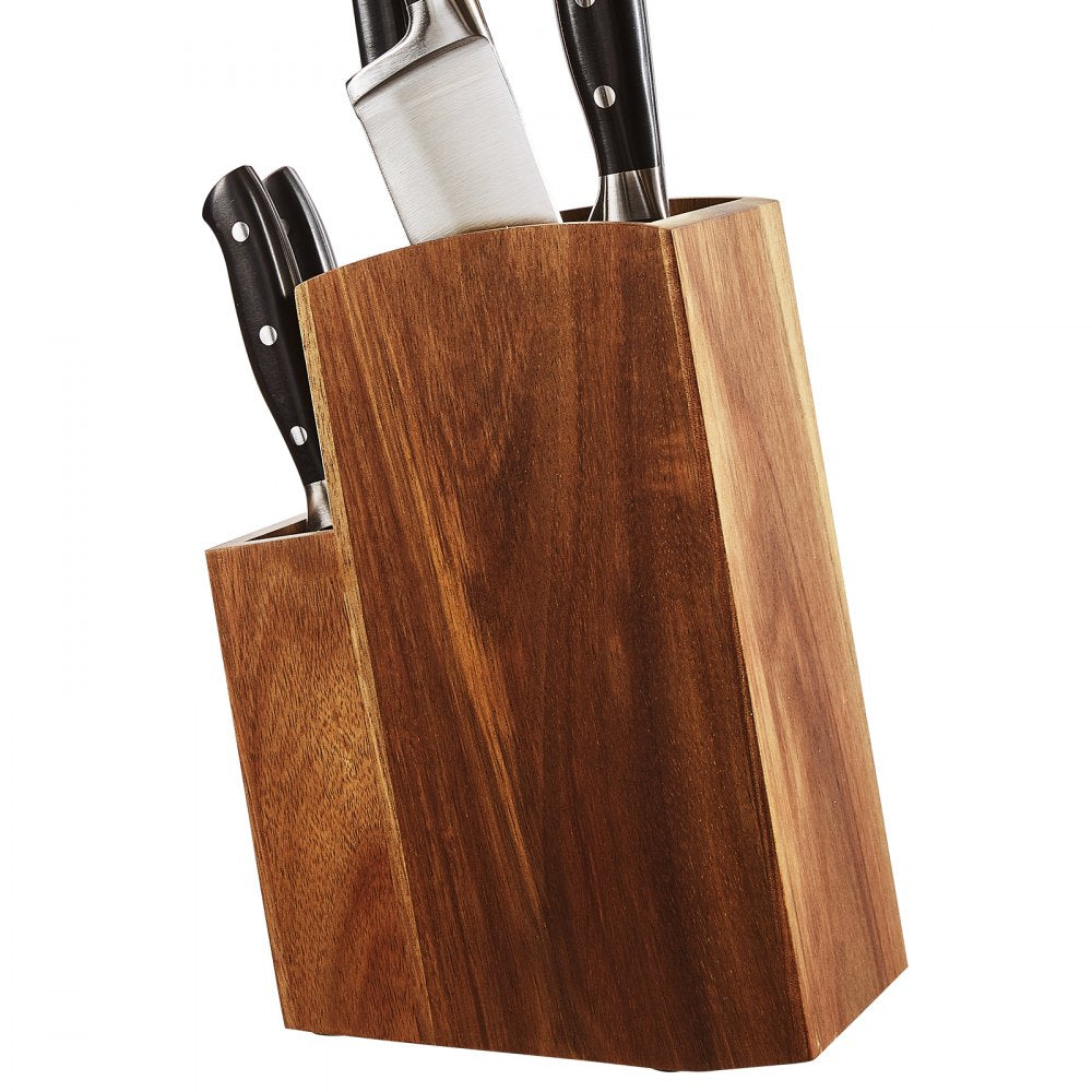 GM23020 - Acacia Wood Universal Knife Holder with Two-Tier Design