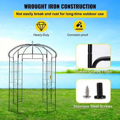 TYGM-7844 - 9ft Steel Birdcage Arbor for Climbing Plants