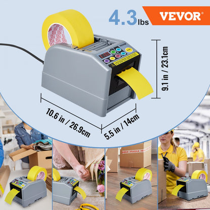 AT-60 - VEVOR Dual Tape Dispenser with 2.36" Width & Auto Mode