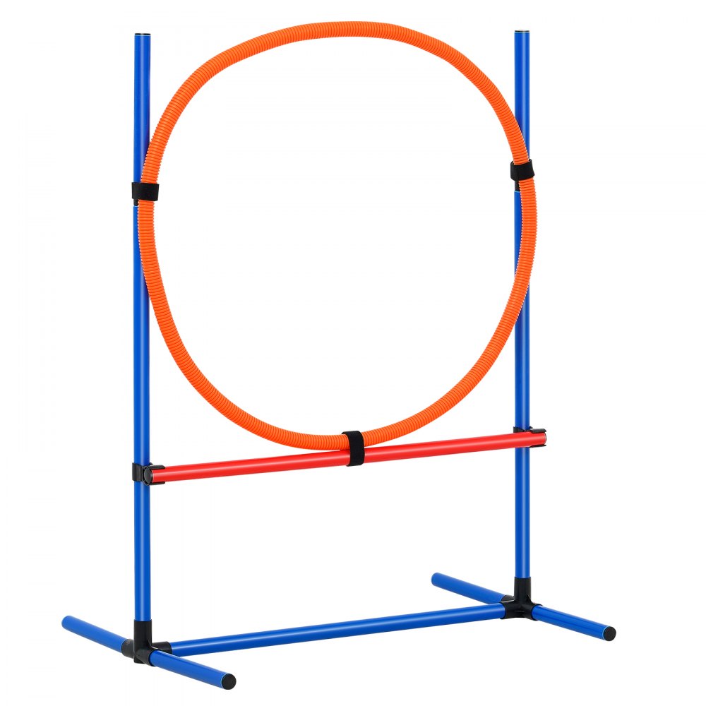HC-ZAG02 - Stable Dog Agility Kit with Adjustable Hurdles and Jump Ring