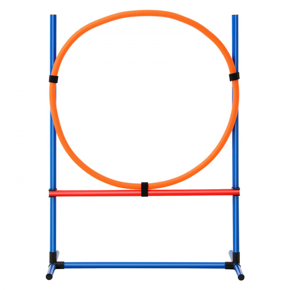 HC-ZAG02 - Stable Dog Agility Kit with Adjustable Hurdles and Jump Ring