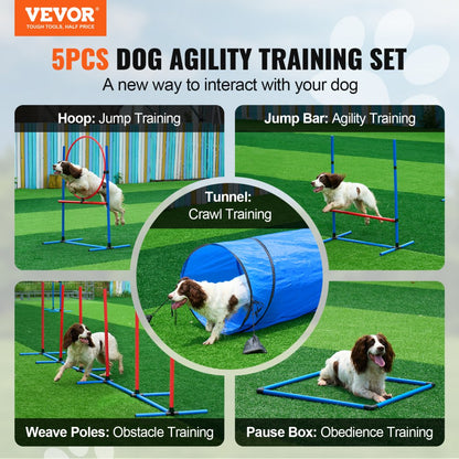 HC-ZAG08 - Upgraded Dog Agility Training Set for Hurdles and Jumps