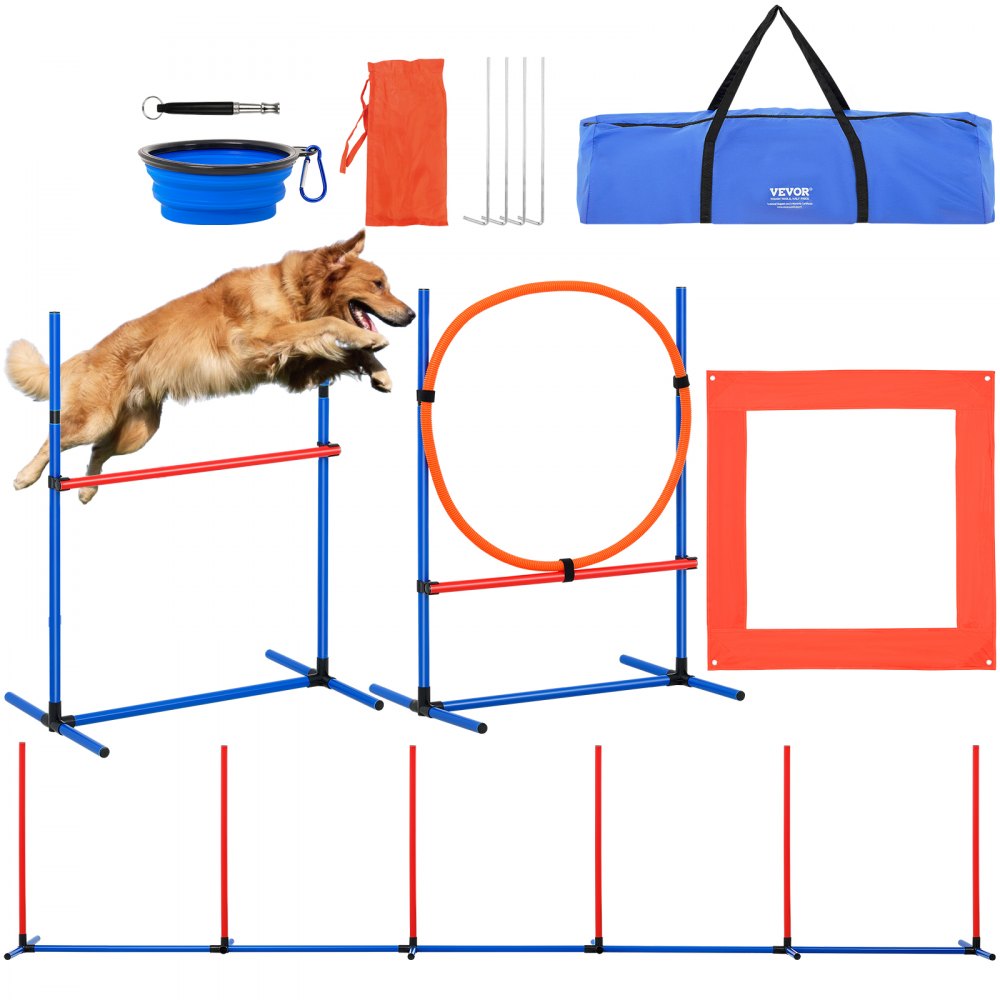 HC-ZAG06 - Upgrade Your Dog's Agility: 4-Piece Training Set with Hurdles