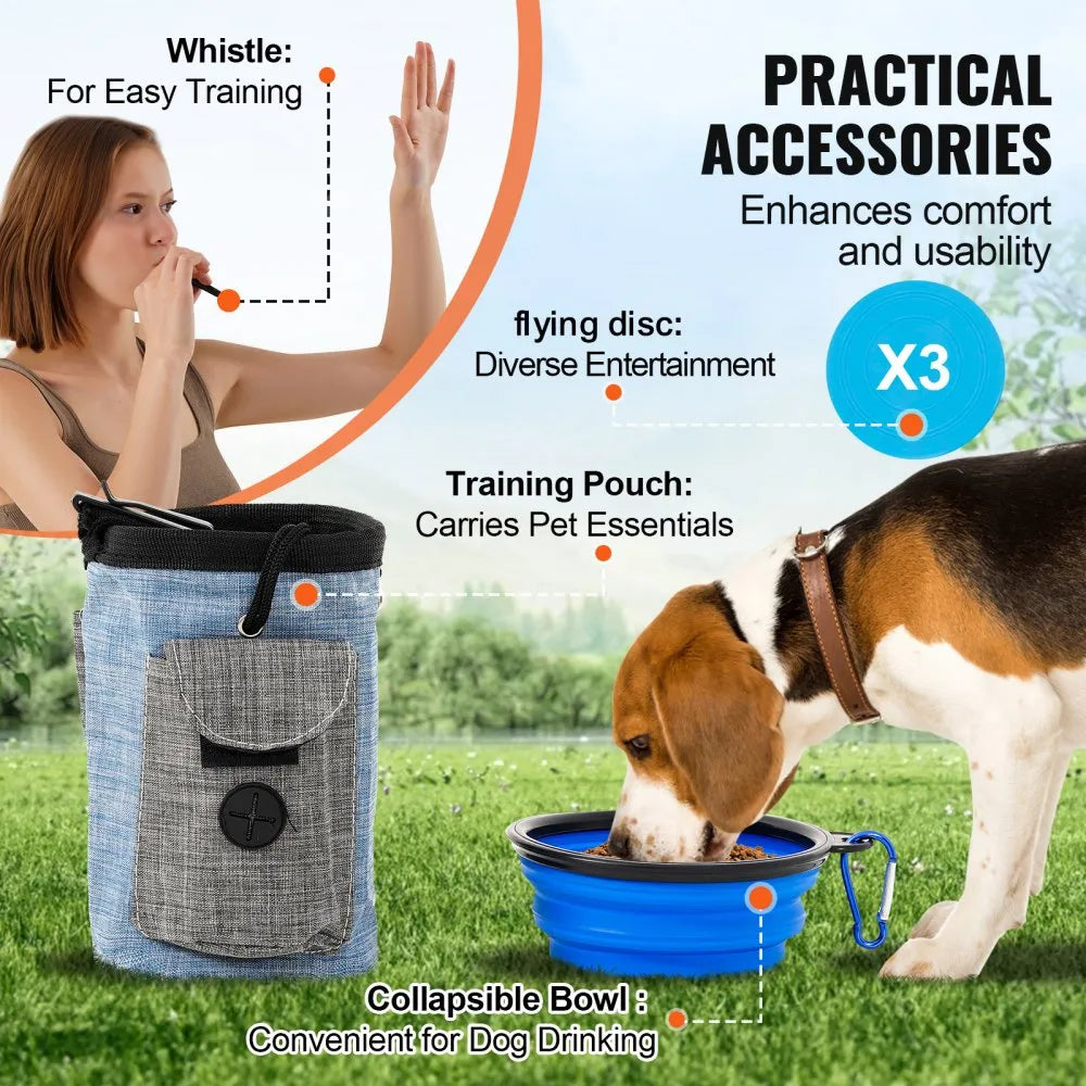 HC-ZAG07 - Upgraded Dog Agility Kit with Hurdles and Tunnels