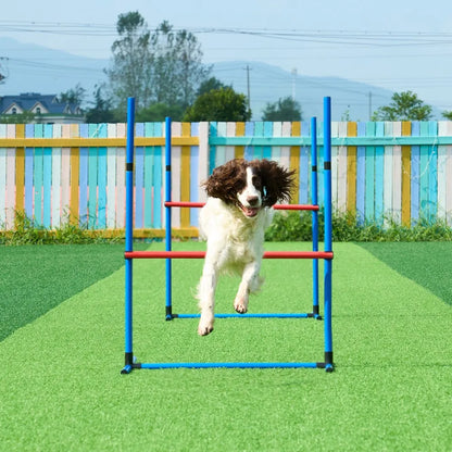 HC-ZAG07 - Upgraded Dog Agility Kit with Hurdles and Tunnels