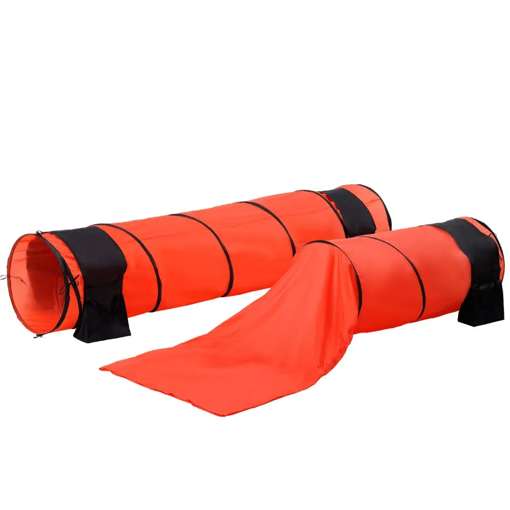 HC-ZAG07 - Upgraded Dog Agility Kit with Hurdles and Tunnels