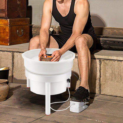 010239740649 - 36cm VEVOR Pottery Wheel with Foot Pedal & Low Noise