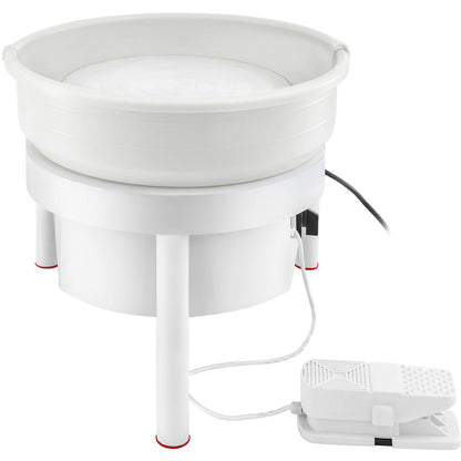 010239740649 - 36cm VEVOR Pottery Wheel with Foot Pedal & Low Noise