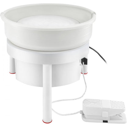 010239740649 - 36cm VEVOR Pottery Wheel with Foot Pedal & Low Noise