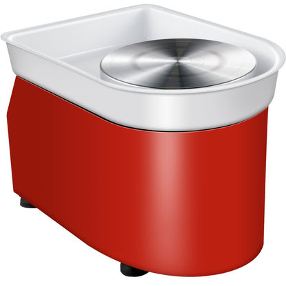 010897255703 - 25cm Compact Pottery Wheel with Manual & Foot Pedal