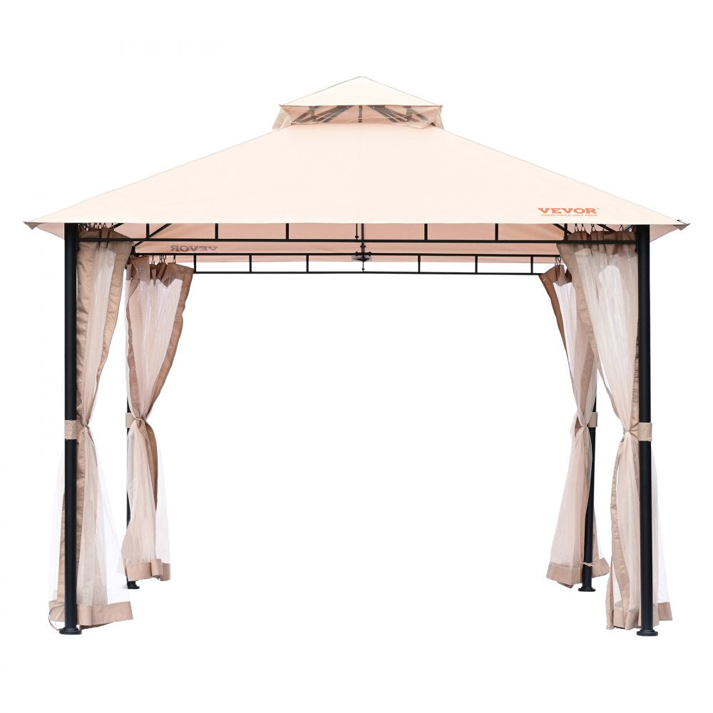 KD-TY013 - 10x10 FT Durable VEVOR Patio Gazebo with Mosquito Netting