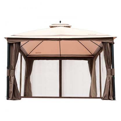 KD-TY007-1 - 10x13 FT VEVOR Patio Gazebo for 10-12 People, UPF 50+