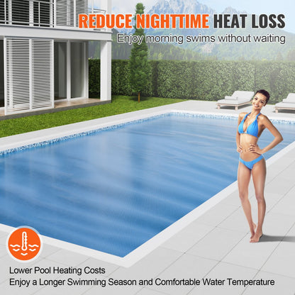 300-36*18 - Durable 36 x 18 ft VEVOR Solar Pool Cover for Year-Round Use