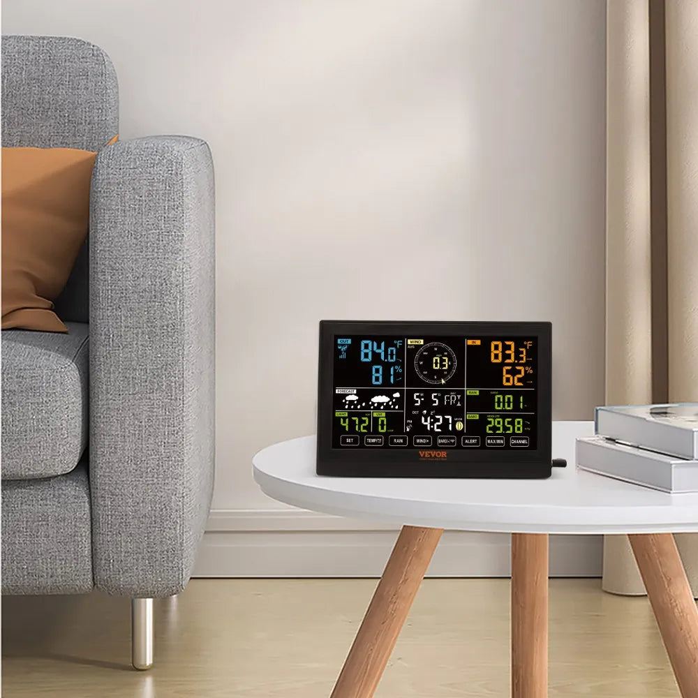 YT60231 - 7-in-1 Waterproof Weather Station with 7.5" Display