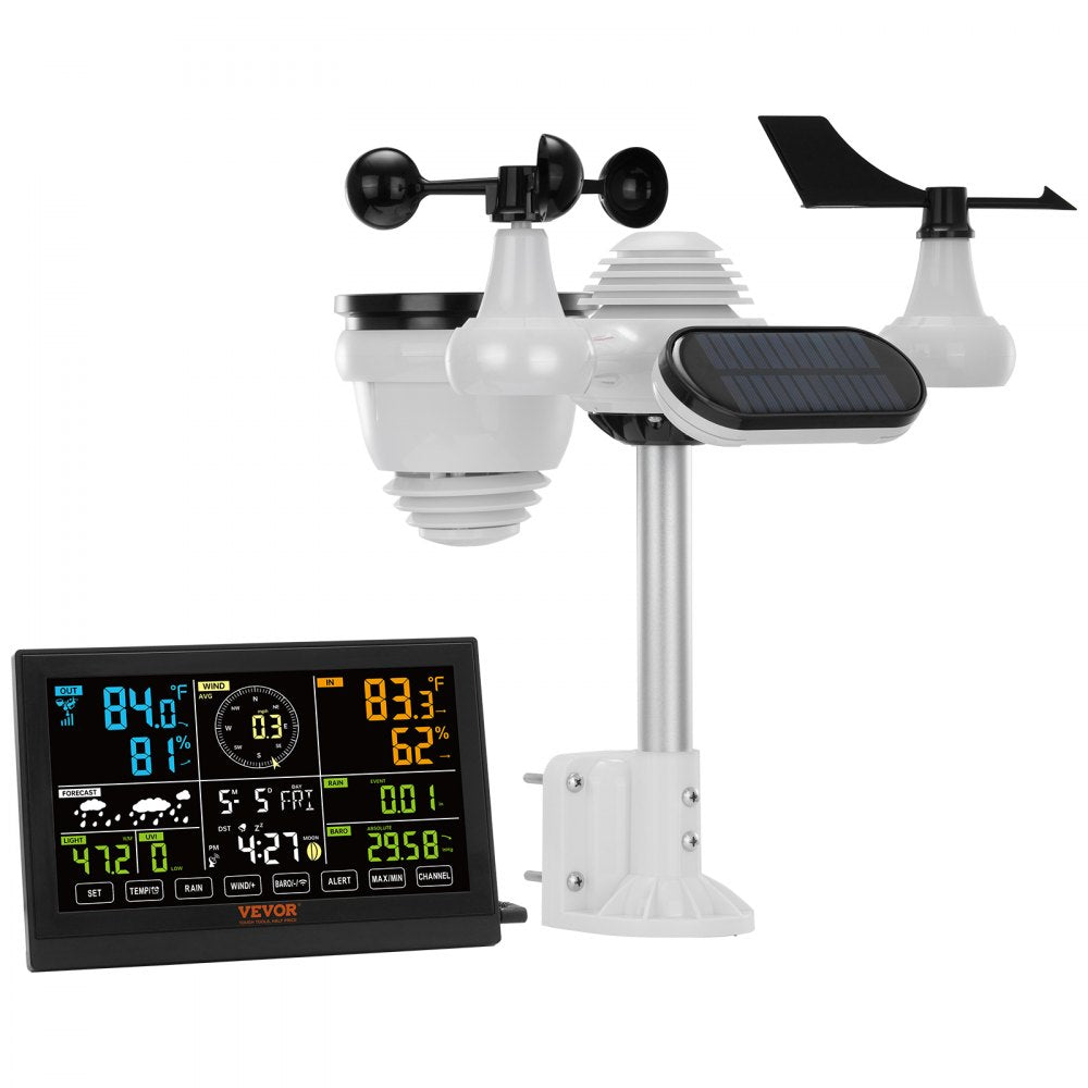 YT60231 - 7-in-1 Waterproof Weather Station with 7.5" Display