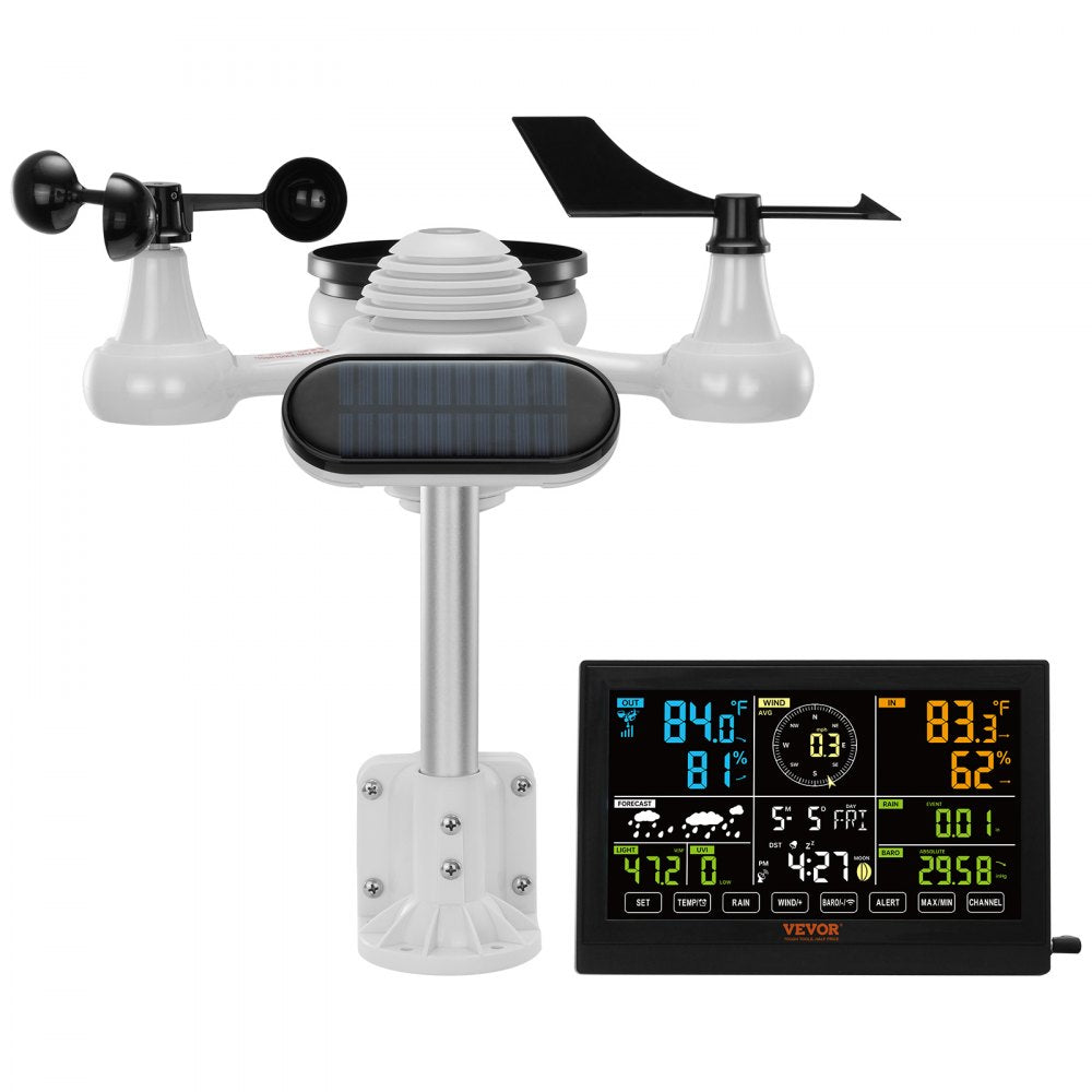 YT60231 - 7-in-1 Waterproof Weather Station with 7.5" Display