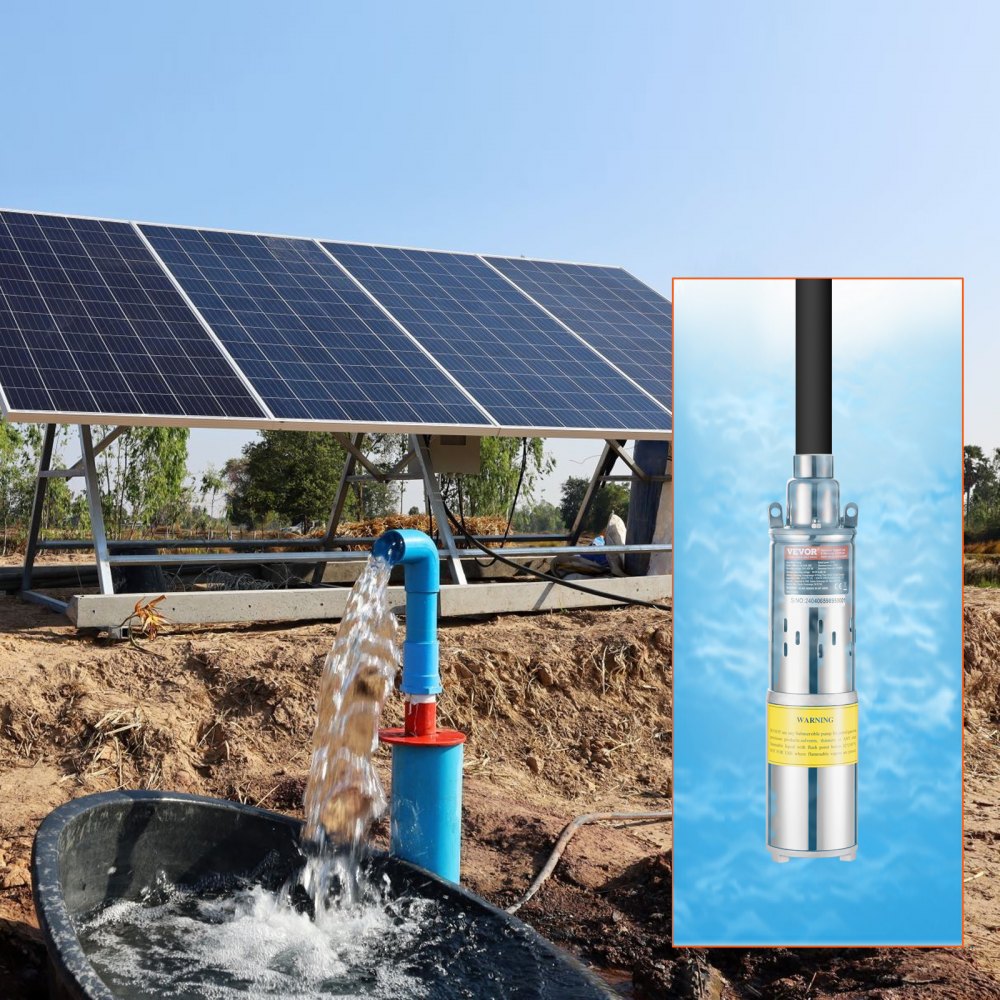 3BDS2.0-50-D24-250 - Durable 24V Solar Water Pump for Deep Wells, 9.25 GPM
