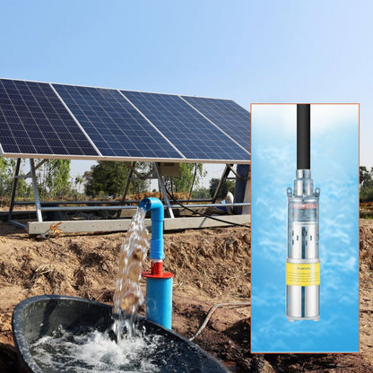 3BDS2.0-50-D24-250 - Durable 24V Solar Water Pump for Deep Wells, 9.25 GPM