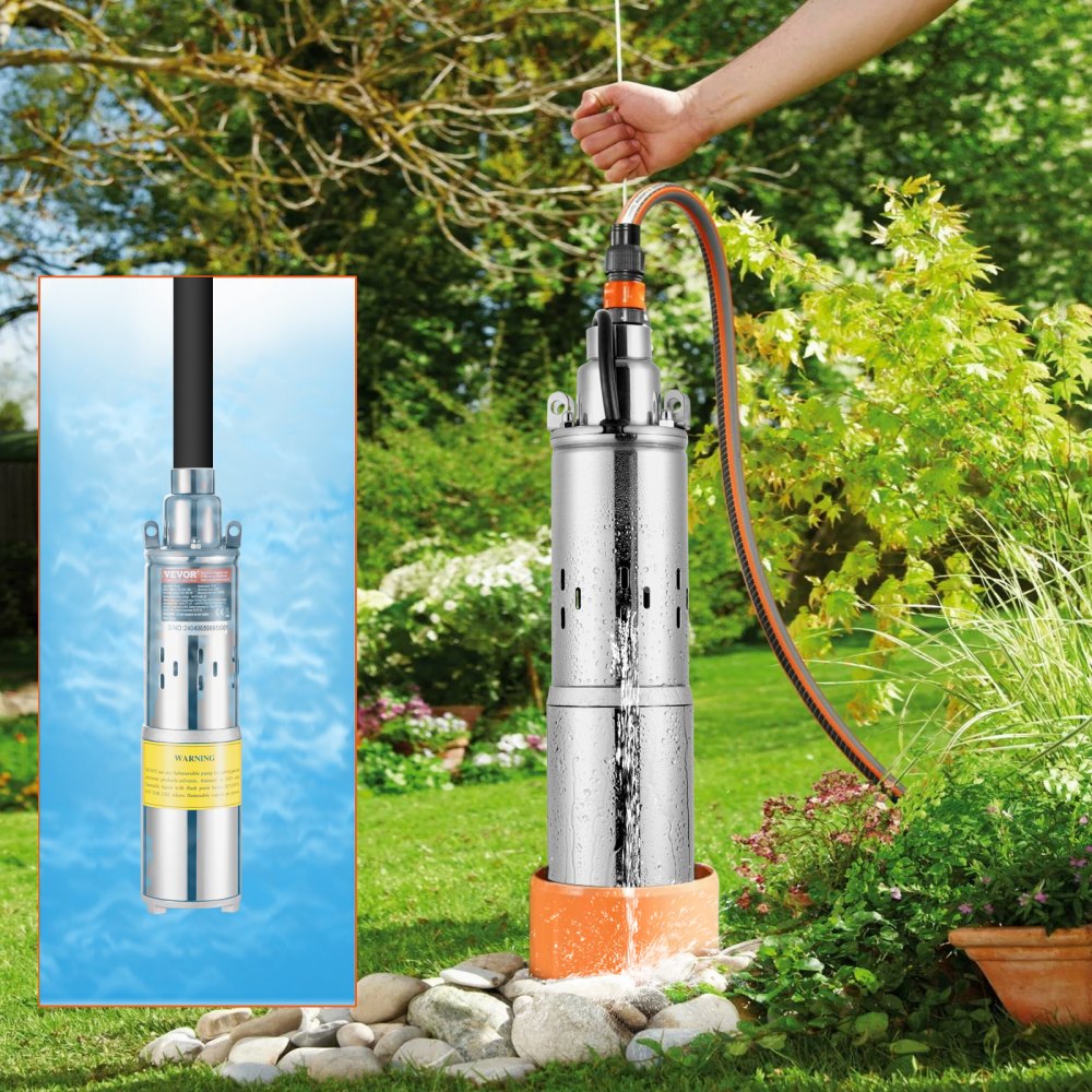 3BDPC3.0-50-D48-400 - VEVOR Efficient Solar Water Pump for Irrigation, 8.4 GPM