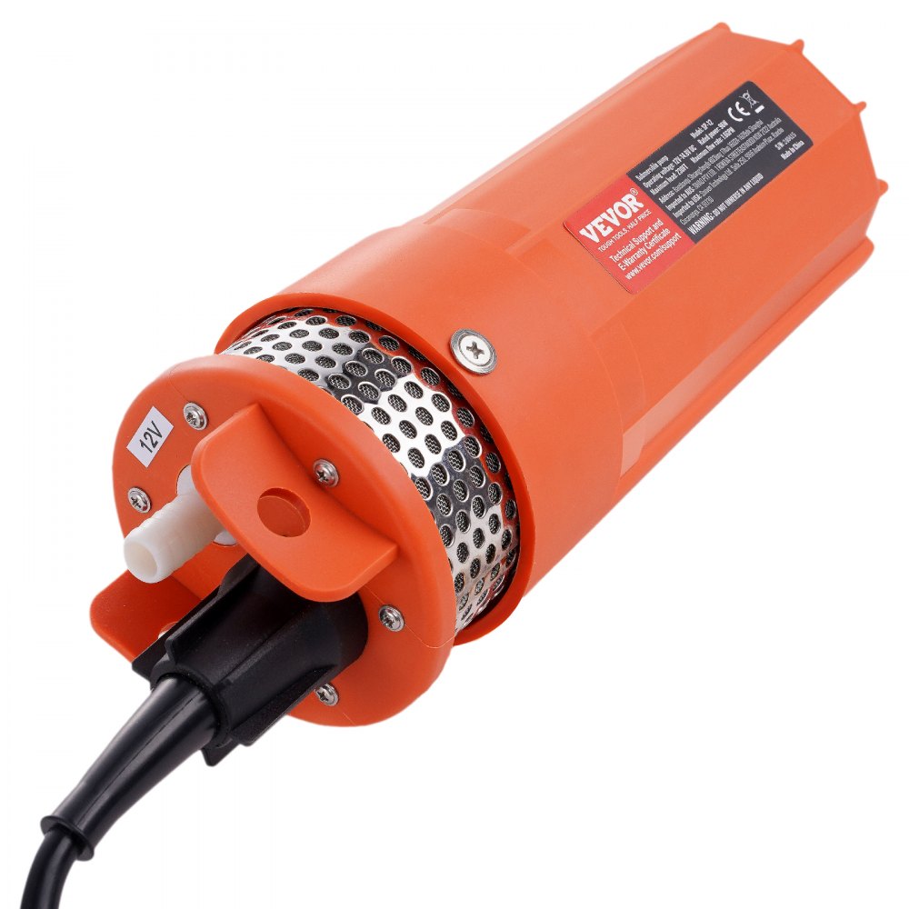 SP-12 - VEVOR 12V Solar Water Pump, 1.6 GPM, 230 ft Head, IP68 Waterproof