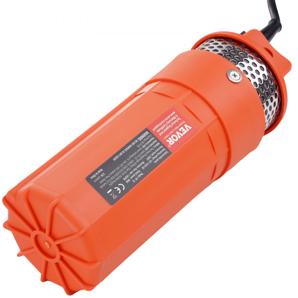 SP-12 - VEVOR 12V Solar Water Pump, 1.6 GPM, 230 ft Head, IP68 Waterproof