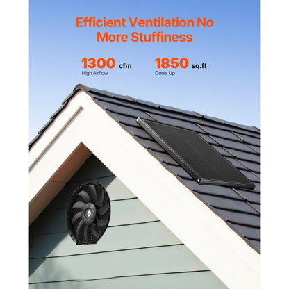 JBSF-320 - 1300 CFM Attic Ventilation Fan for Spaces up to 1850 sq. ft.
