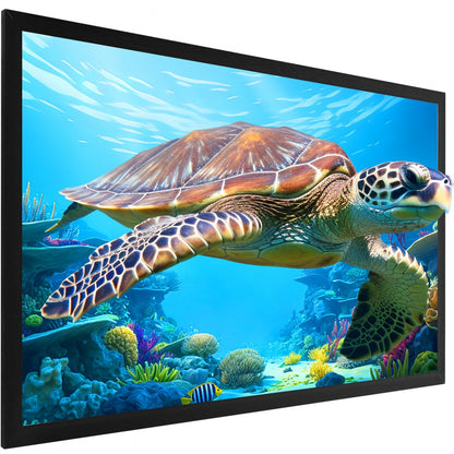 010437552458 - 100" Wrinkle-Free Projector Screen for 4K & 3D Viewing