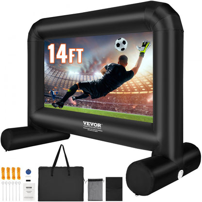 QC-168 - 14FT Portable Inflatable Movie Screen for Outdoor Fun