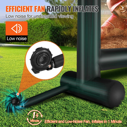 QC-192 - 16FT Durable Inflatable Movie Screen for Outdoor Events