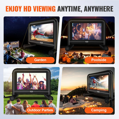 QC-192 - 16FT Durable Inflatable Movie Screen for Outdoor Events