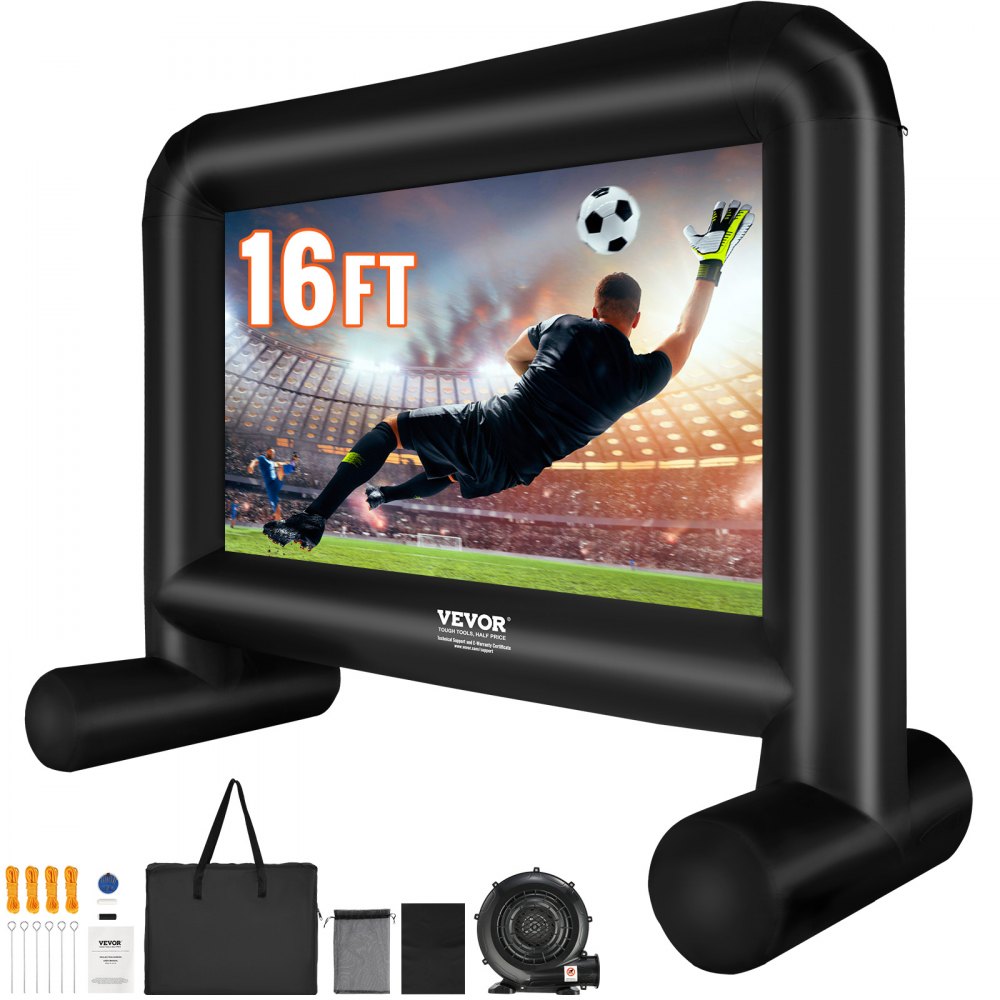 QC-192 - 16FT Durable Inflatable Movie Screen for Outdoor Events
