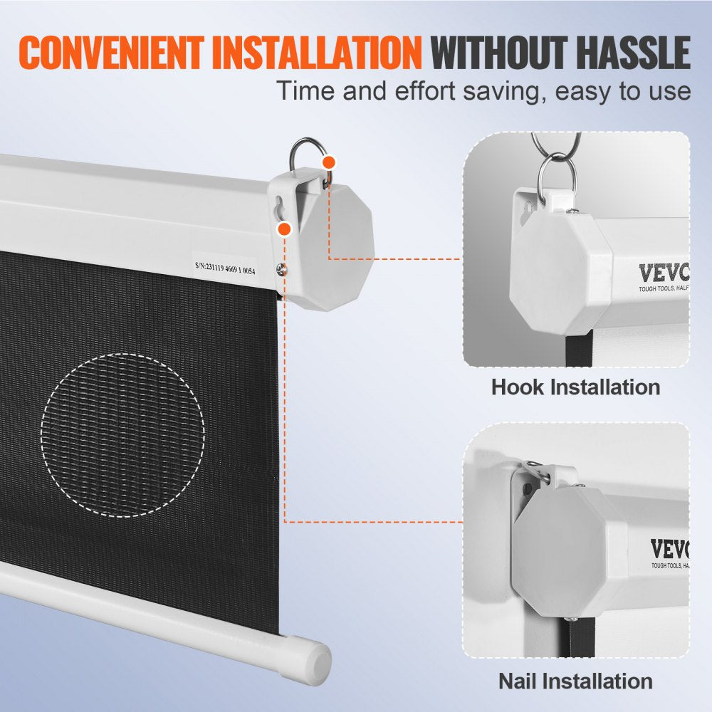 TL-100S-A - 100" Portable Manual Projector Screen for Outdoor Movies