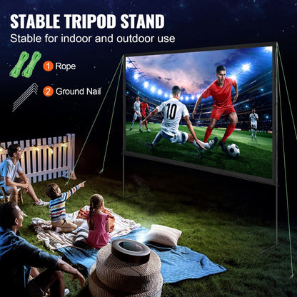 ZG-PJ120 - Portable 120-Inch Projector Screen for Outdoor Movie Nights