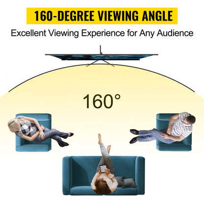 DM-ABS-110 - 110" Portable Tripod Projector Screen, 4K HD Clarity