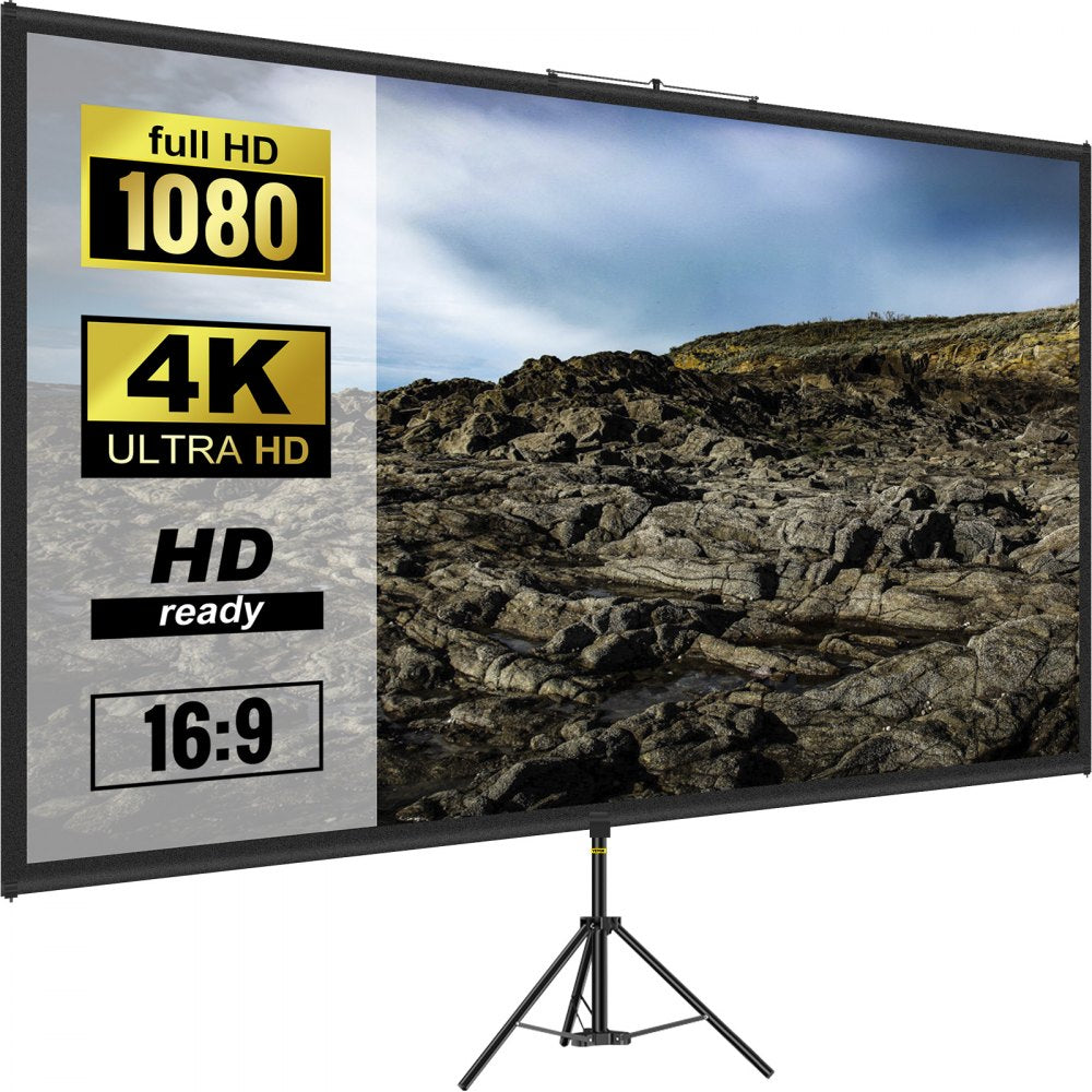 DM-ABS-90 - 90" 4K HD Adjustable Tripod Projector Screen