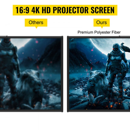 DM-ABS-90 - 90" 4K HD Adjustable Tripod Projector Screen