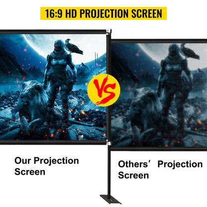 010908285076 - 90" 16:9 Outdoor Movie Screen for High-Definition Viewing