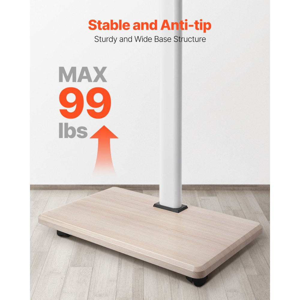 FSH25-G1 - Adjustable Rolling TV Stand for 32-70" TVs, 99 lbs Capacity