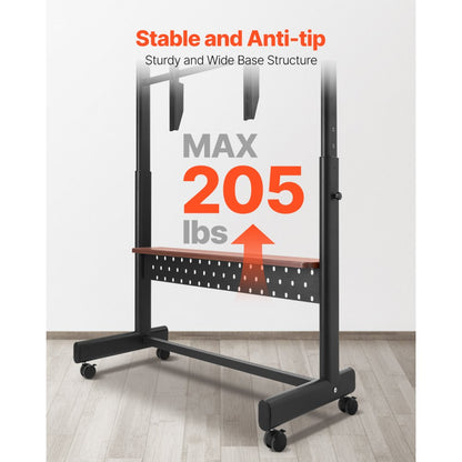 YBTC-03 - 55-100" Mobile TV Stand with Wheels & Steel Frame