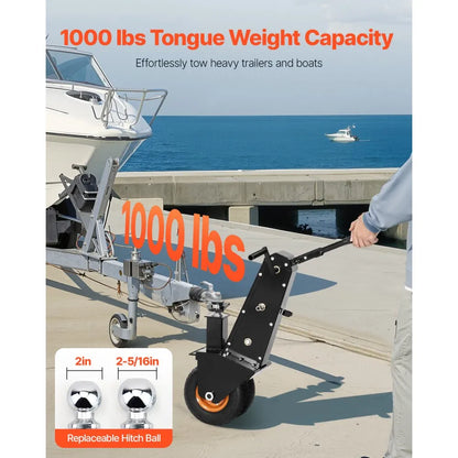 QYC1000-WB - Heavy-Duty Trailer Dolly with Electric Wrench Drive, 1000lbs Capacity