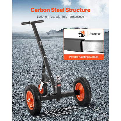 QYC1000-B Adjustable Height Trailer Dolly with 1000lbs Capacity