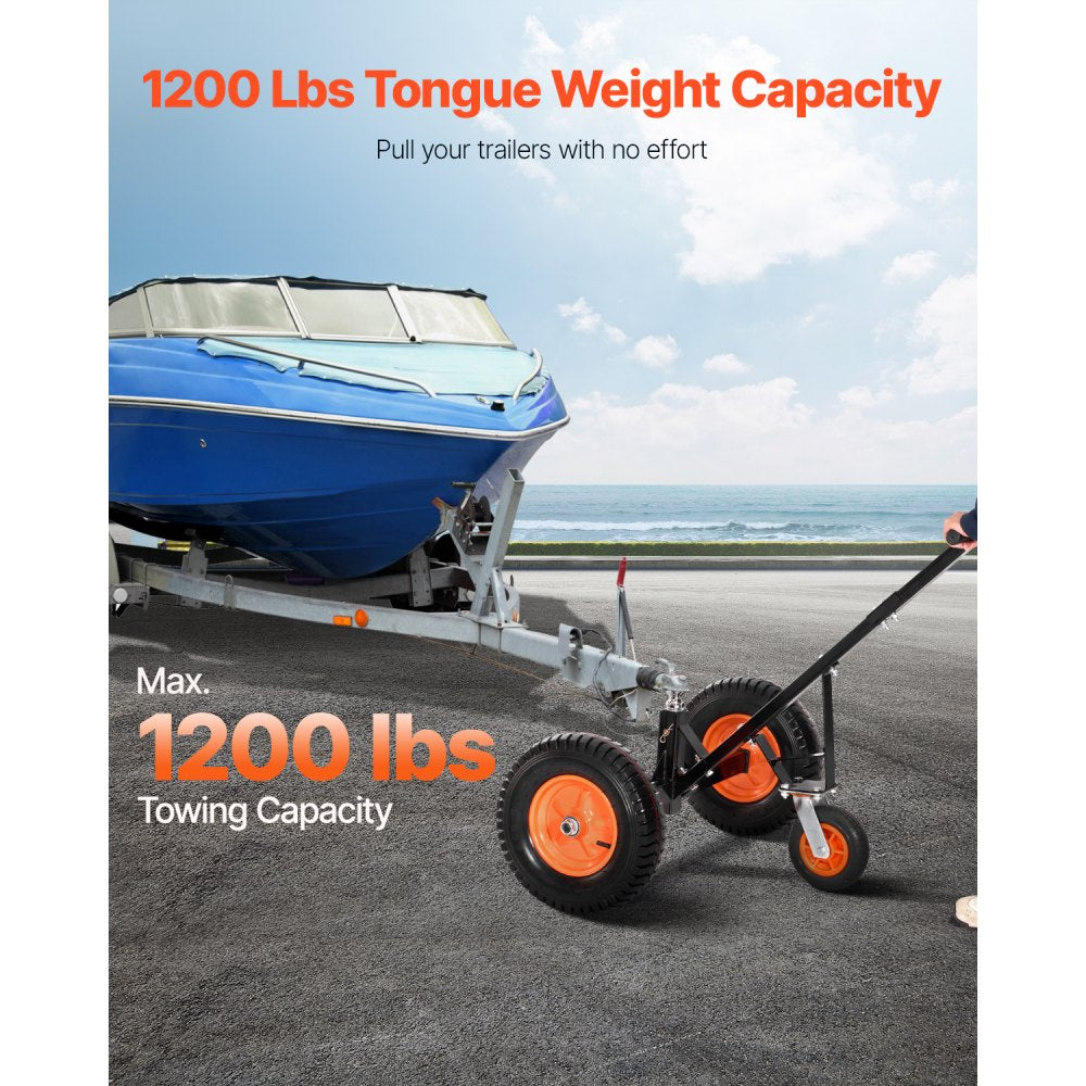 QYC1200-B - Heavy-Duty Trailer Dolly with 1200 lbs Capacity, Adjustable Height