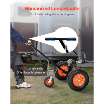 QYC1200-B - Heavy-Duty Trailer Dolly with 1200 lbs Capacity, Adjustable Height
