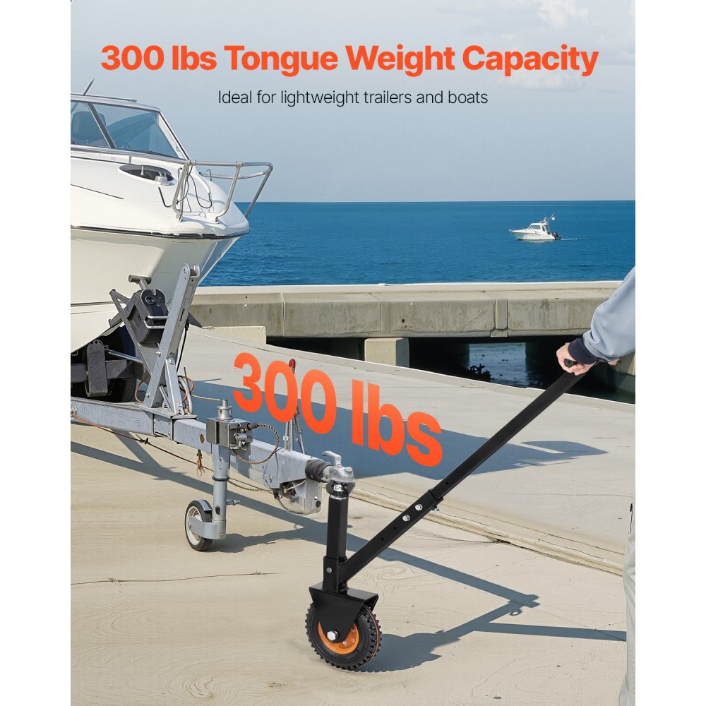 QYC300-VB - 300 lbs Capacity Adjustable Trailer Dolly for Easy Towing