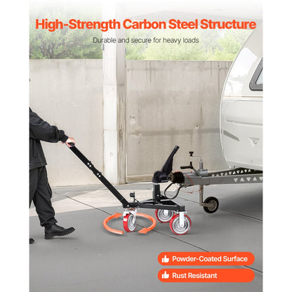 QYC3500-YB - 3500 lbs Capacity Carbon Steel Trailer Dolly, Adjustable Height
