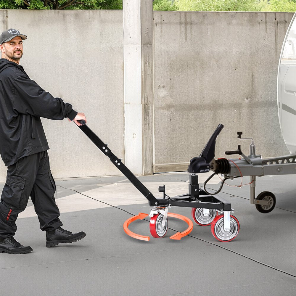 QYC3500-YB - 3500 lbs Capacity Carbon Steel Trailer Dolly, Adjustable Height
